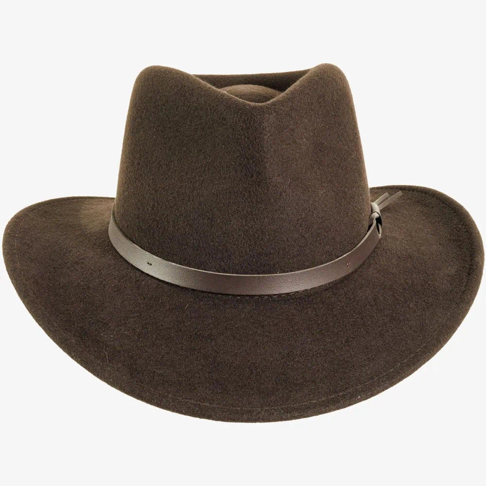 Pathfinder | Womens Chocolate Wool Felt Outback Hat
