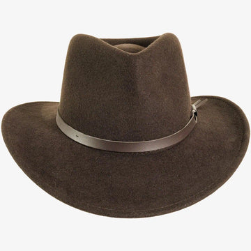 Pathfinder | Womens Chocolate Wool Felt Outback Hat