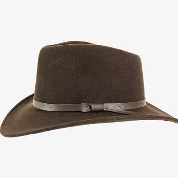 Pathfinder | Womens Chocolate Wool Felt Outback Hat