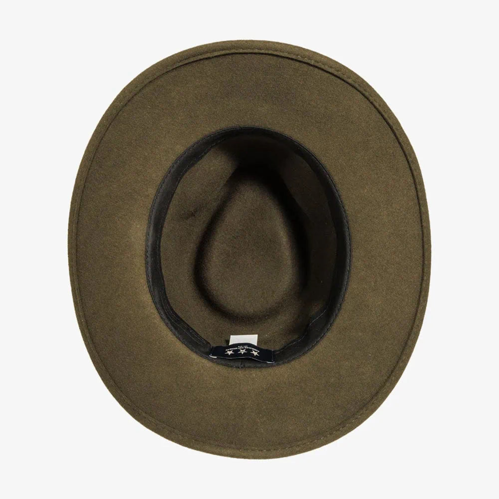 Pathfinder | Womens Olive Wool Felt Outback Hat