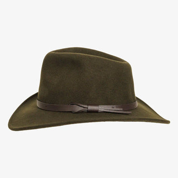 Pathfinder | Womens Olive Wool Felt Outback Hat
