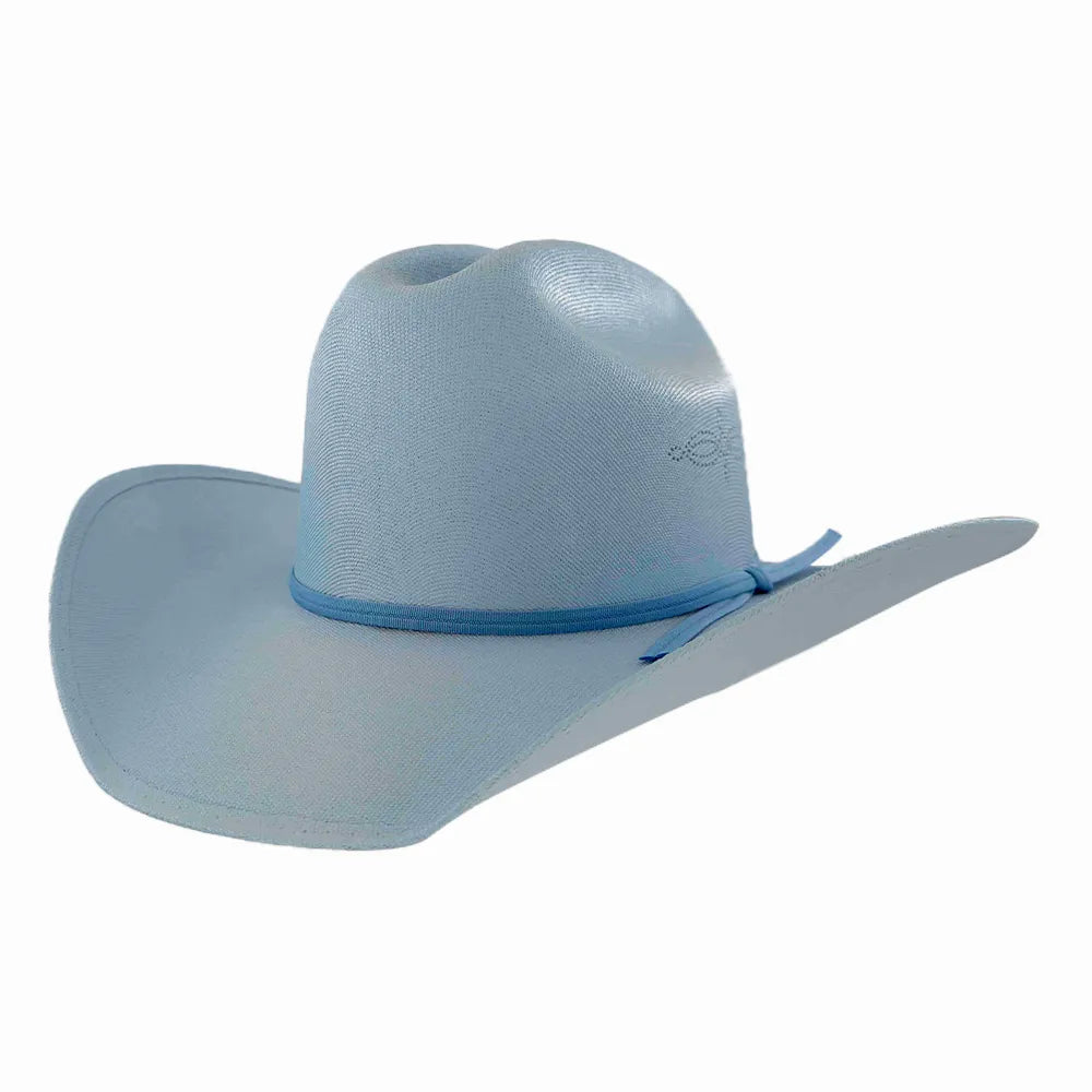 Pioneer | Mens Baby Blue Canvas Cotton Western Cowboy Hat