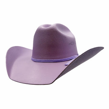 Pioneer | Mens Lilac Canvas Cotton Western Cowboy Hat