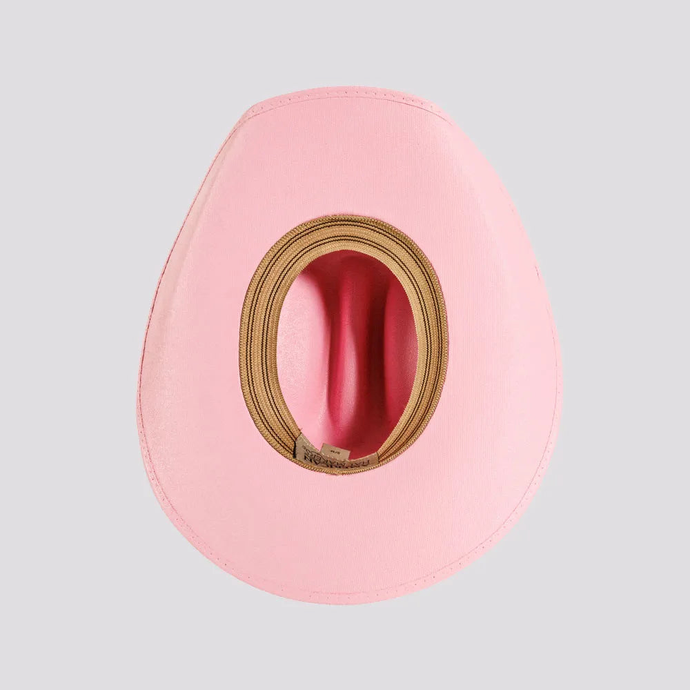Pioneer | Womens Pink Canvas Cotton Western Cowgirl Hat