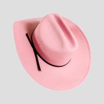 Pioneer | Womens Pink Canvas Cotton Western Cowgirl Hat