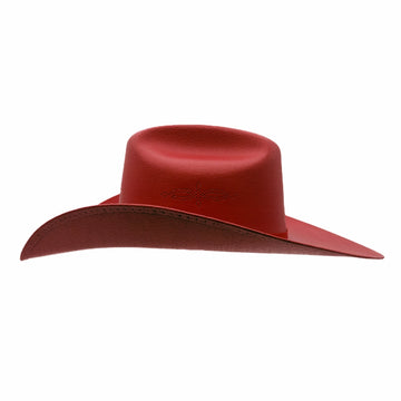Pioneer | Mens Red Canvas Cotton Western Cowboy Hat