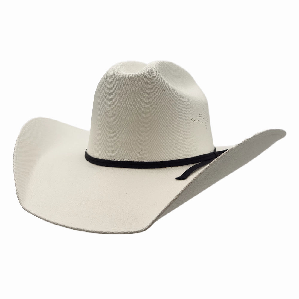Pioneer | Mens White Canvas Cotton Western Cowboy Hat