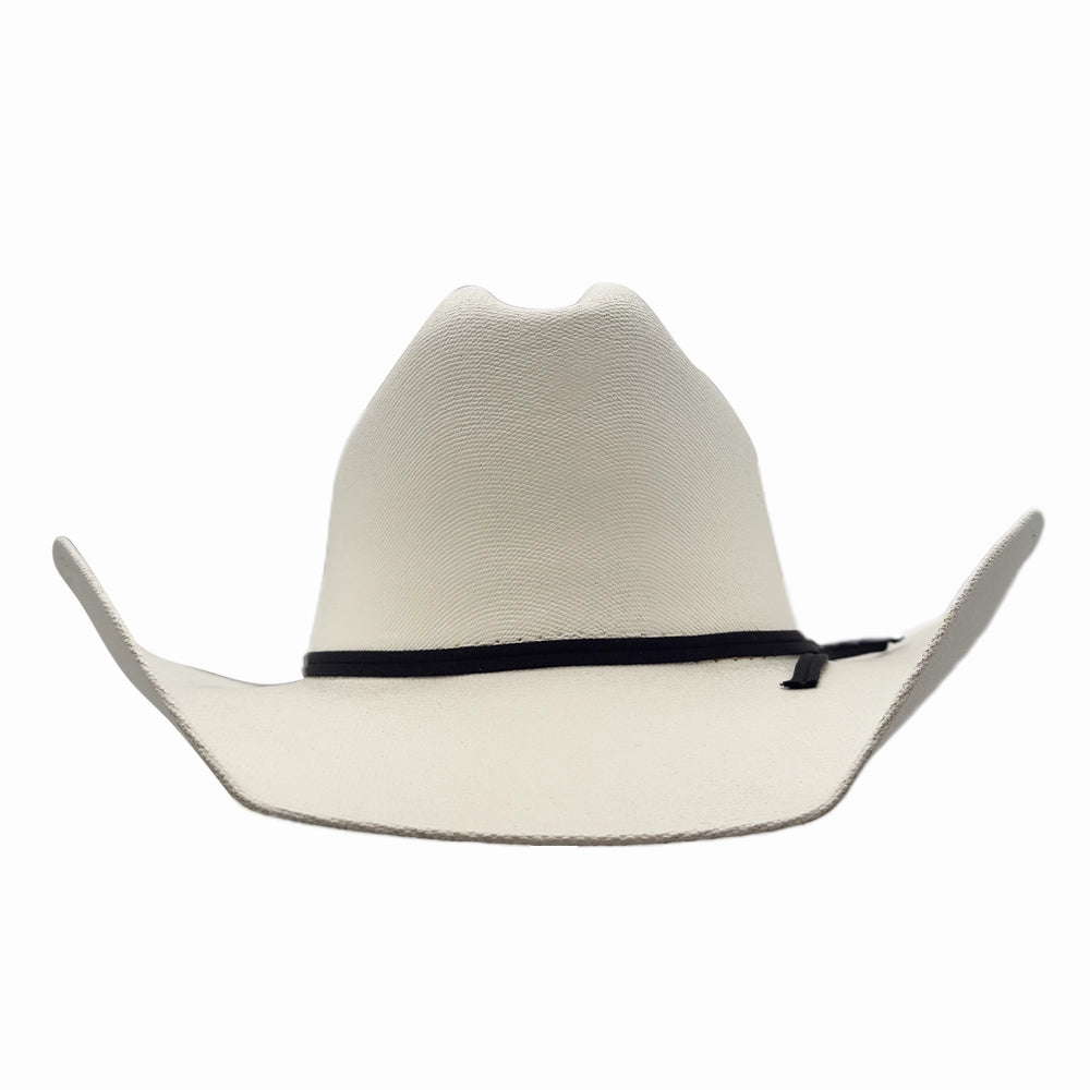 Pioneer | Mens White Canvas Cotton Western Cowboy Hat