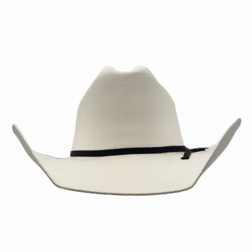 Pioneer | Mens White Canvas Cotton Western Cowboy Hat