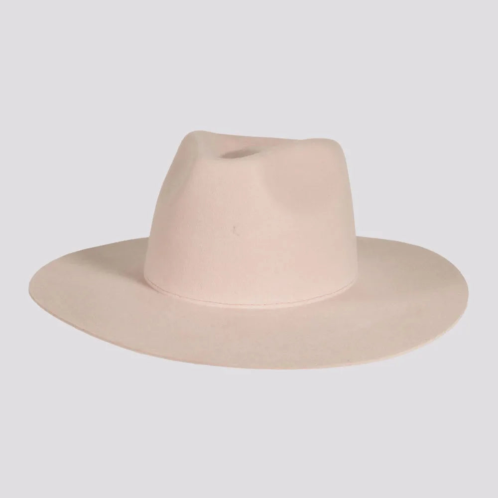 Rancher Blush Fedora Felt Hat American Hat Makers Front Side View