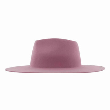 Rancher | Womens Cotton Candy Pink Wide Brim Felt Fedora Hat