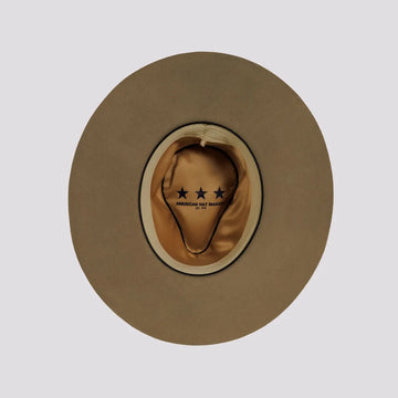 Rancher | Mens Dirty Mushroom Wide Brim Felt Fedora Hat