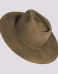 Rancher Dirty Mushroom Fedora Felt Hat American Hat Makers Top View