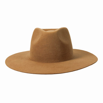Rancher | Womens Fawn Wide Brim Felt Fedora Hat