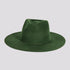 Rancher-Olive-Felt-Fedora-Hat-American Hat Makers Front Side view