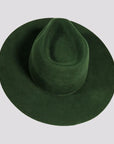 Rancher Olive Fedora Felt Hat American Hat Makers Top View