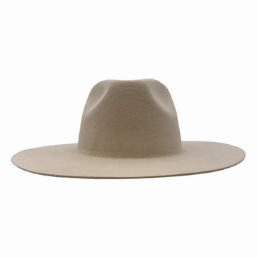 Rancher | Womens Sand Wide Brim Felt Fedora Hat