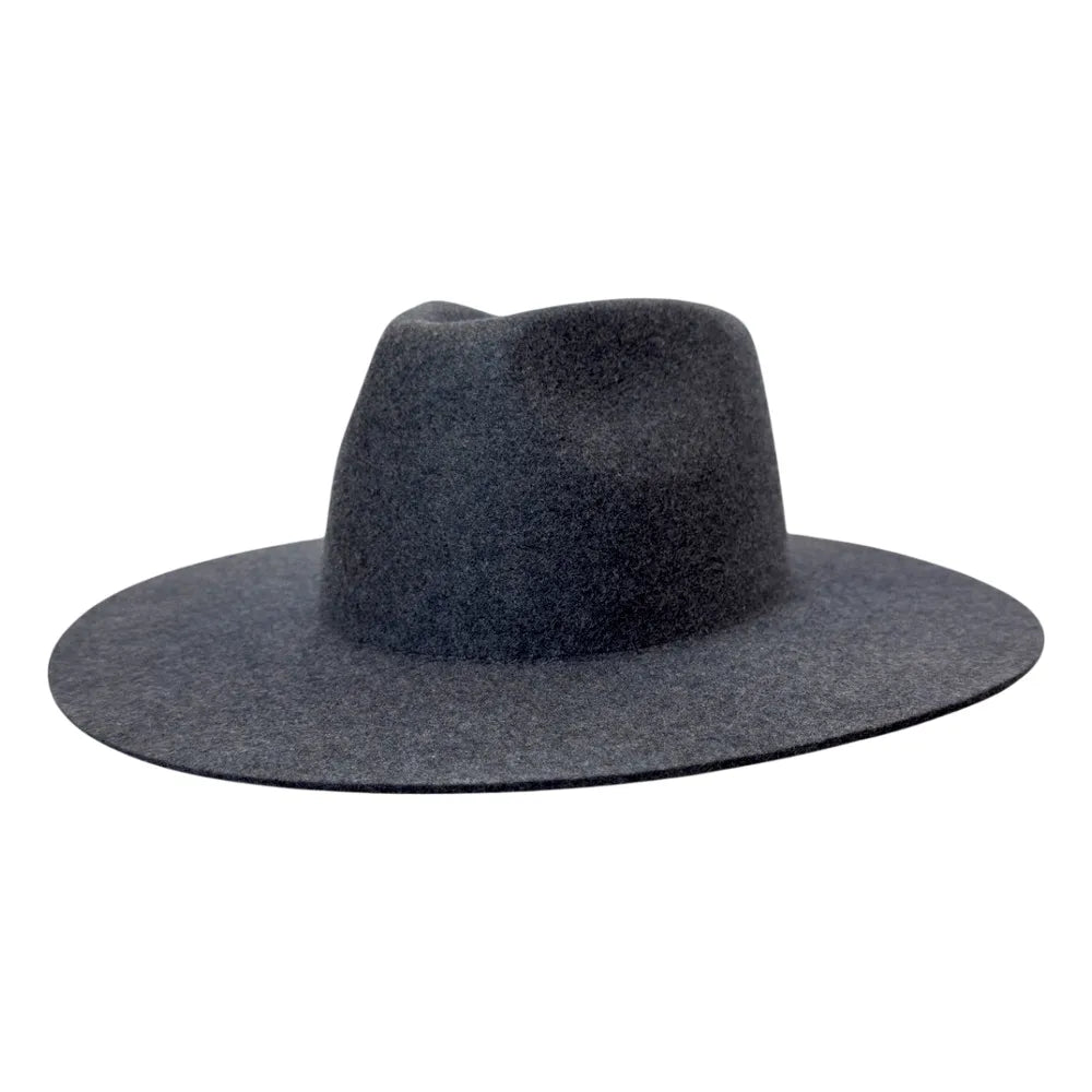 Rancher | Mens Shadow Tweed Wide Brim Felt Fedora Hat