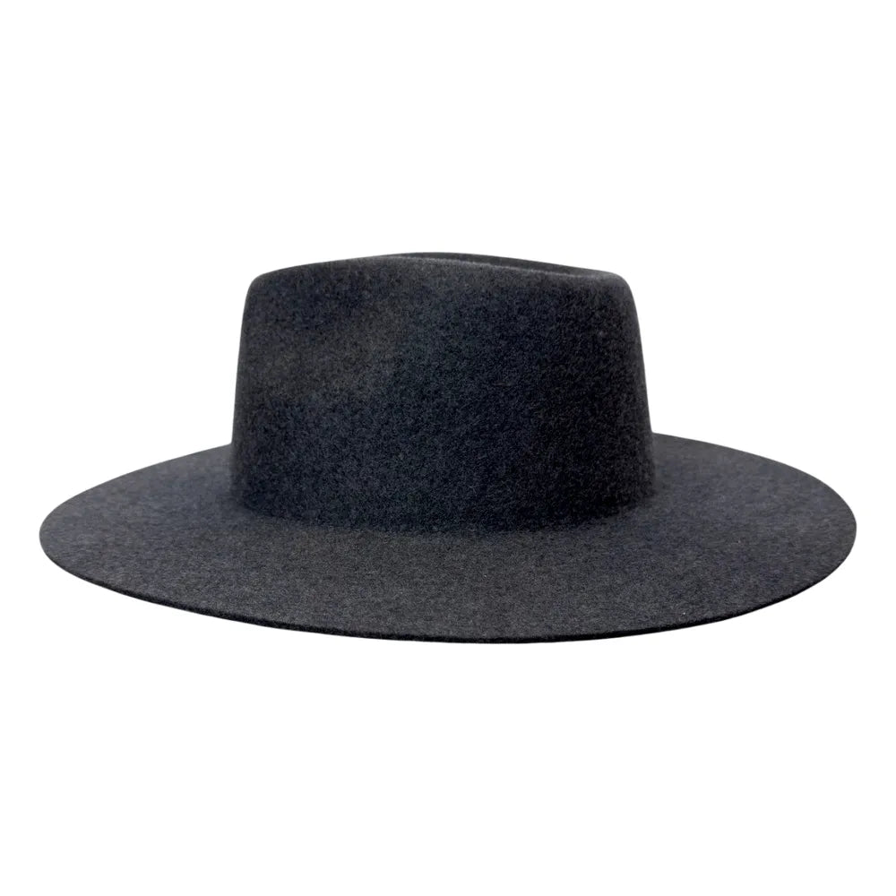 Rancher | Mens Shadow Tweed Wide Brim Felt Fedora Hat