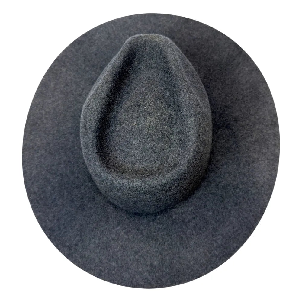 Rancher | Mens Shadow Tweed Wide Brim Felt Fedora Hat