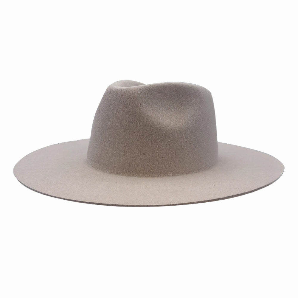 Rancher | Womens Silver Belly Wide Brim Felt Fedora Hat