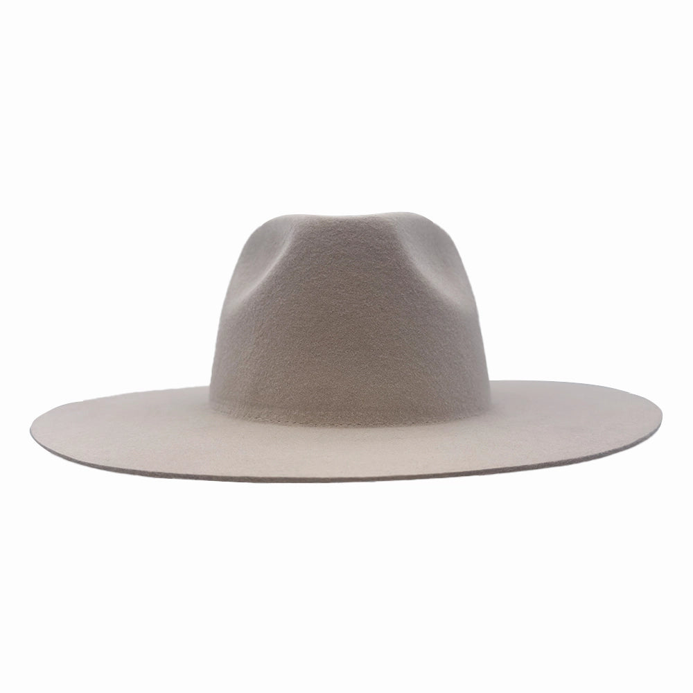 Rancher | Womens Silver Belly Wide Brim Felt Fedora Hat