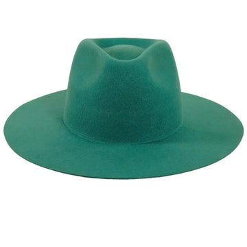 Rancher | Womens Teal Wide Brim Felt Fedora Hat