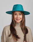 Rancher | Womens Wide Brim Felt Fedora Hat
