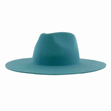 Rancher | Womens Turquoise Wide Brim Felt Fedora Hat