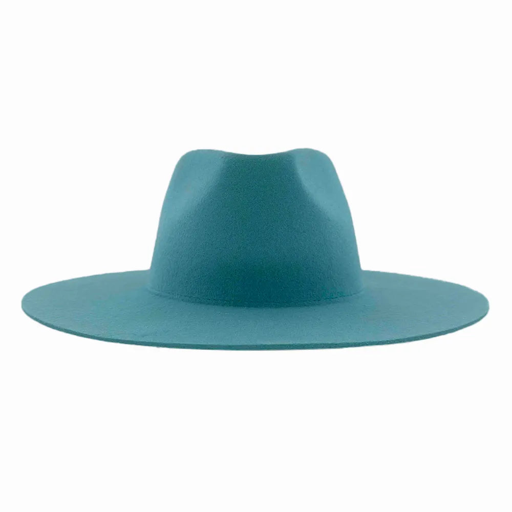 Rancher | Womens Turquoise Wide Brim Felt Fedora Hat