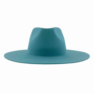 Rancher | Womens Turquoise Wide Brim Felt Fedora Hat