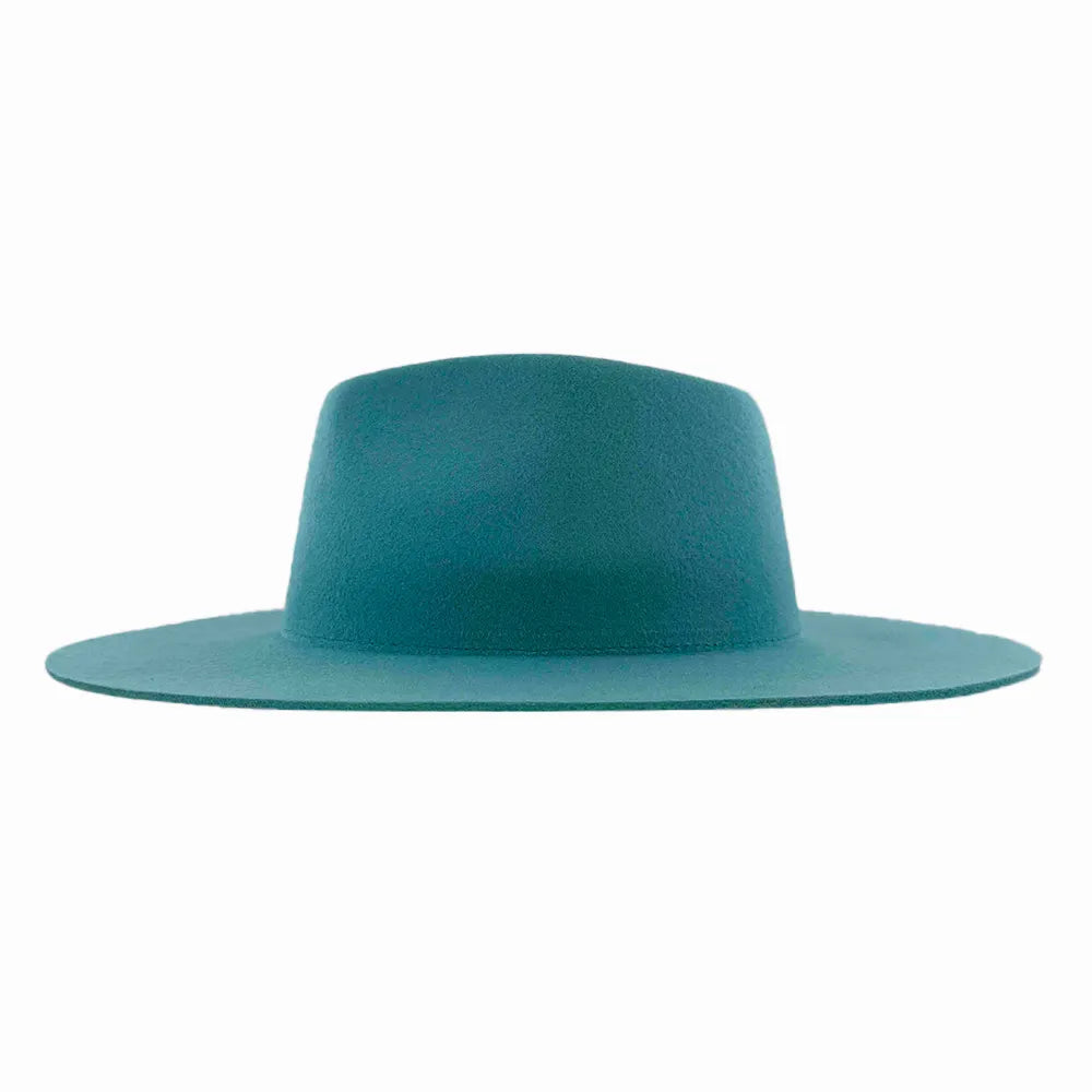 Rancher | Womens Turquoise Wide Brim Felt Fedora Hat