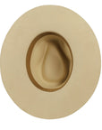 Rancher White Fedora Felt Hat American Hat Makers Bottom View