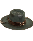 rattler grey fedora hat back view