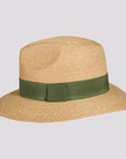 Ravello | Womens Crocheted Raffia Braid Safari Fedora Hat