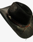 Reckless | Mens Genuine Leather and Wool Felt Western Cowboy Hat