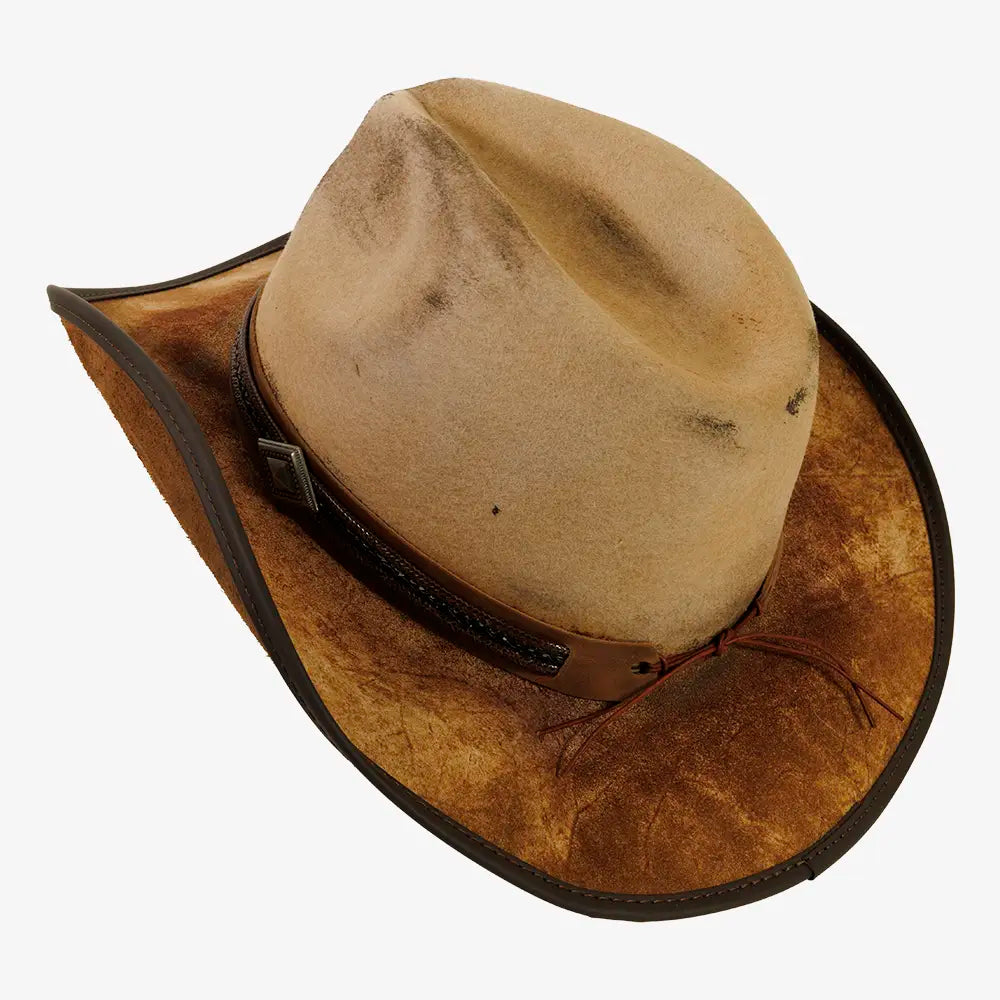 Reckless | Mens Genuine Leather and Wool Felt Western Cowboy Hat