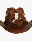 Renegade | Womens Pinch Front Curled Western Leather Cowgirl Hat