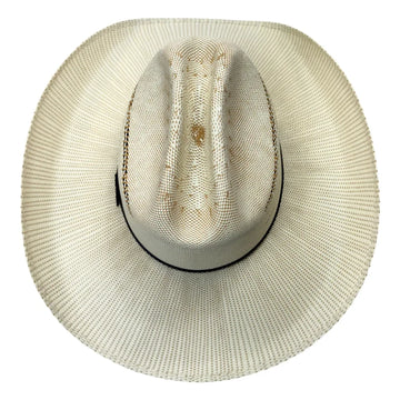 River | Womens Cream Bangora Straw Cowgirl Hat