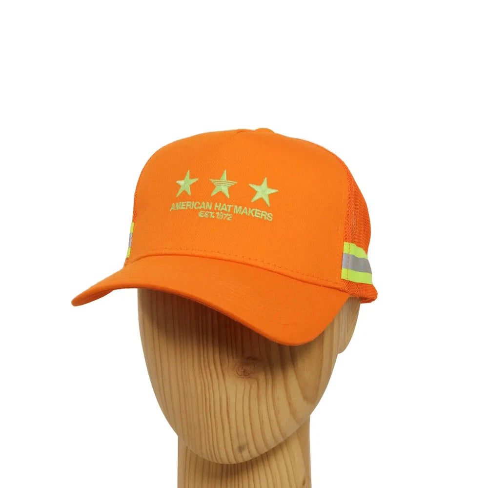 American Flag Trucker Hat - Snapback Hat, Baseball Cap for Men Women -  Breathable Mesh Side, Adjustable Fit - for Casual Wear Black at  Men's  Clothing store