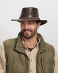 Roughneck | Mens Buffalo Leather Outback Hat