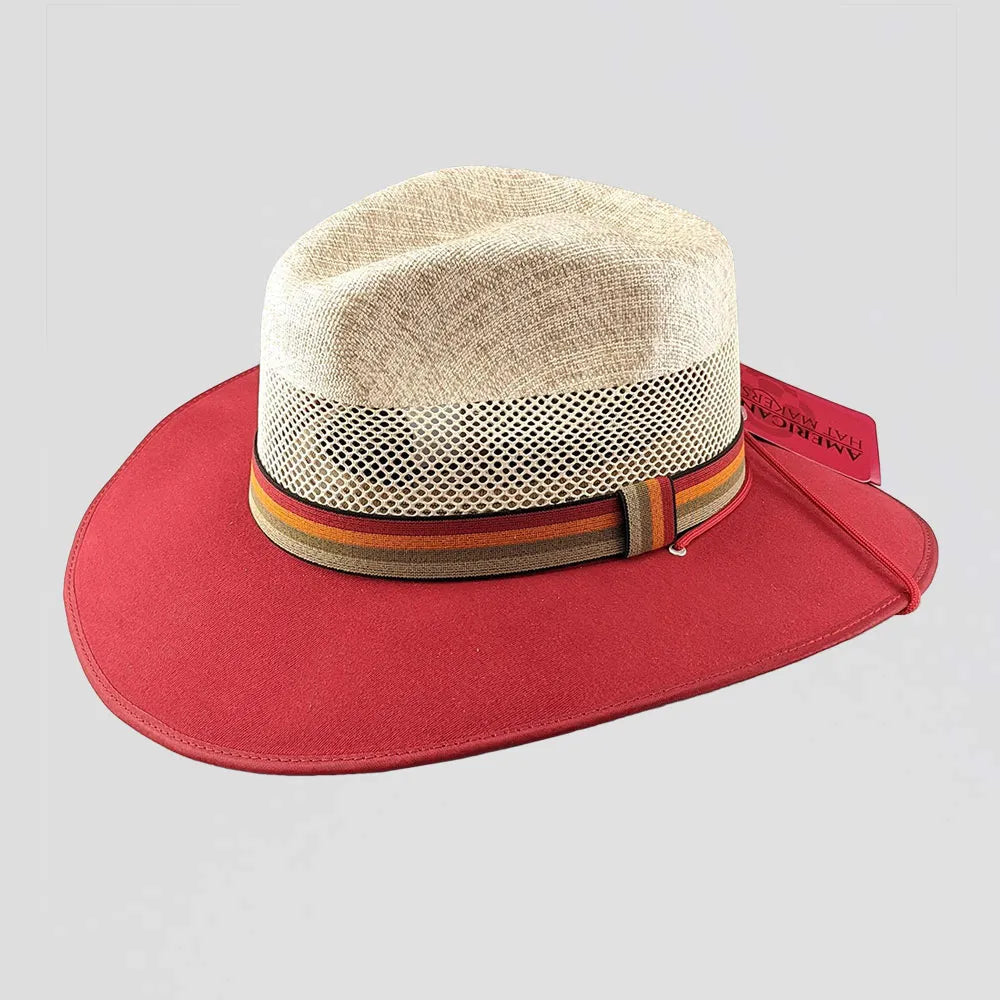 Roxy Red Sun Straw Hat Side View