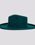 Rustler | Womens Wool Felt Teardrop Fedora Hat with Curled Brim