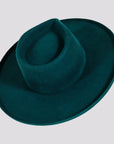 Rustler | Womens Wool Felt Teardrop Fedora Hat with Curled Brim