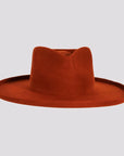 Rustler | Womens Wool Felt Teardrop Fedora Hat with Curled Brim