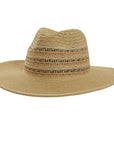 Sandy Natural Sun Straw Hat Front View
