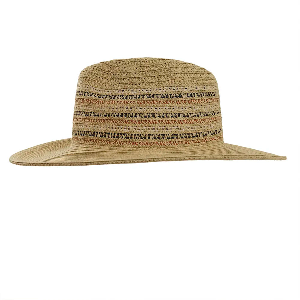 Sandy Natural Sun Straw Hat Side View