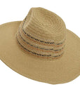 Sandy Natural Sun Straw Hat Angled View