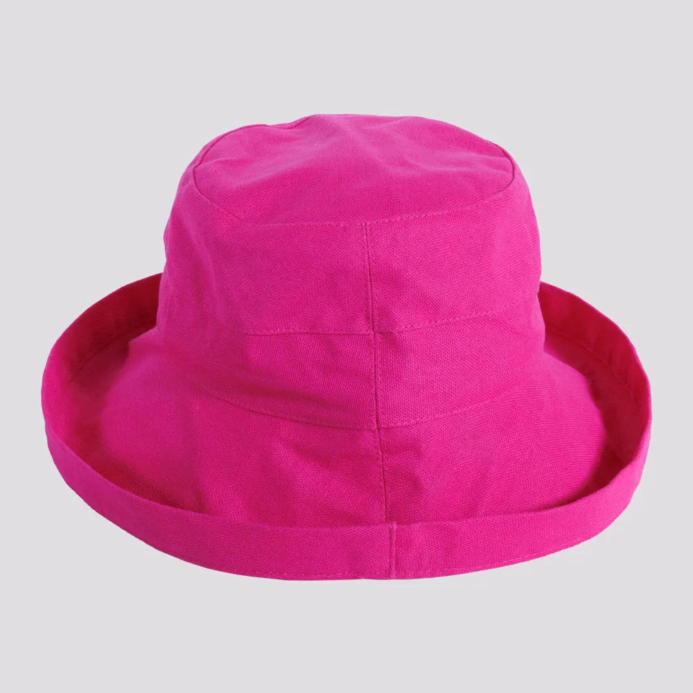 Sausalito | Womens Cotton Sun Bucket Hat with Upturn Brim