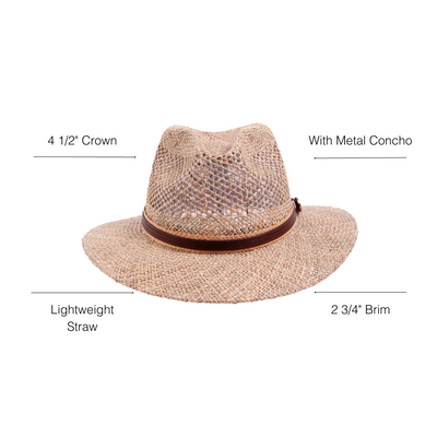 Seagrass - Mens Straw Sun Hat by American Hat Makers